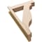 Ekena Millwork 5 1/2-in W x 20-in D x 32-in H Funston Block Rough Cedar Woodgrain TimberThane Outlooker, Primed Tan OUTUR055X20X32FST44RCPR - alternate 4